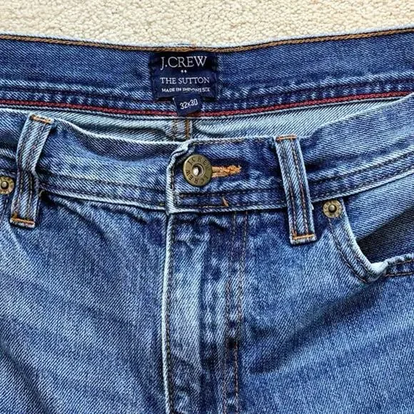 J.Crew The Sutton Straight Fit Cotton Denim Jeans Men’s Size 32x30 - Picture 4 of 6